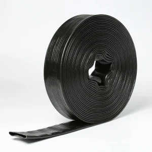 PVC Lay Flat Hose Agriculture Hose Canvas Hose for Irrigating Top Quality Factory Direct High Pressure Black Color
