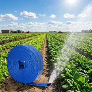 PVC Lay Flat Hose All Sizes Available Anti Aging Flat Irrigation Hose for Agriculture Garden Flood Rescue