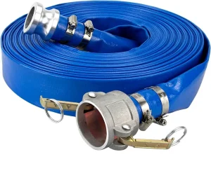 PVC Lay Flat Irrigation Hose 2 Inch 3 Inch 4 Inch Flexible 100m Length Custom Moulding
