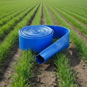 PVC Lay Flat Three-Way Irrigation Water Pipe Non-Toxic Flexible 50/100m Length for Agricultural Use
