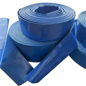 PVC Lay Flat Water Delivery Pipe Water Pump Hose 6 Inch Blue Layflat Hose for Irrigation