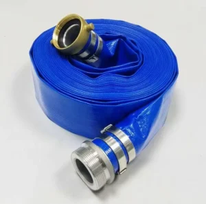 PVC Layflat Discharge Hose Multiple Sizes High Pressure Water Pump Hose with Polyester Reinforced for Irrigation
