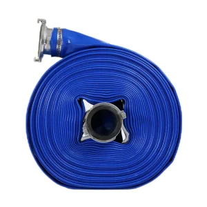 PVC Layflat Discharge Hose Pipe 4 Inch for Water Drain Pump Agriculture Irrigation Pool Backwash