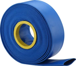 PVC Layflat Discharge Hose for Agriculture Irrigation High Pressure Flexible Farm Water Pump Pipe Anti-Aging UV Protected