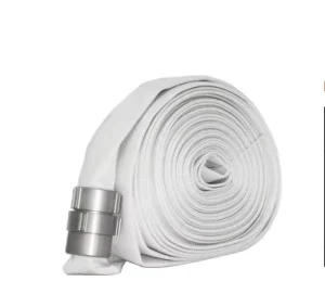 PVC Lined Flat Fire Hose DN65 With Aluminum Coupling High Pressure Fire Fighting Water Hose