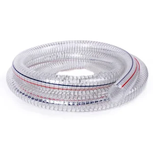 PVC Plastic Flexible Steel Wire Reinforced Hose Pipe Tube 8 Inch PVC Steel Wire Reinforced Hose