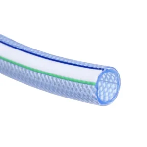 PVC Plastic Pipe Reinforced Polyester Fiber Braided Hose 0.3 to 1.5 Inches