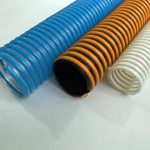 PVC Plastic Reinforced Hose Raised Spiral Reinforcement Pressure Resistant Elastic High Transparency Reinforced PVC Hose