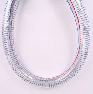 PVC Reinforced Steel Wire Hose Transparent Spiral Odorless Water Vacuum Wear Resistant Anti Freeze High Cutting