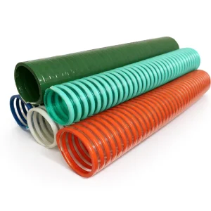 PVC Spiral Reinforced Heavy Duty Suction Discharge Hose for Water Industrial Use Corrosion Resistant Cutting Service Available