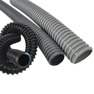 PVC Spiral Reinforced Suction Hose Flat Convex Rib Wear Resistant Material Conveying Grain Suction Sewage Discharge