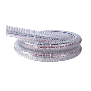 PVC Spiral Spring Steel Wire Reinforced Vacuum Suction Hose