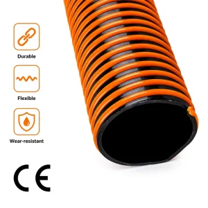 PVC Spiral Suction Hoses Are Used for Sucking up and Conveying Liquids Powders and Industrial and Agricultural Particles