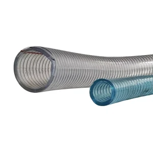 PVC Steel Wire Hose Transparent Heavy Duty Flexible Suction Discharge Pipe