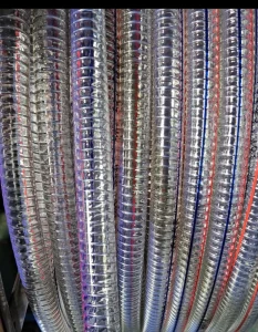 PVC Steel Wire Reinforced High Pressure Hose Anti UV 3/4-12in Diameter for Industrial Water Oil Suction Discharge