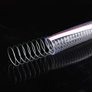 PVC Steel Wire Reinforced Hose ID10 ID38mm Suitable for Plastic Pipes for Water Oil and Transportation
