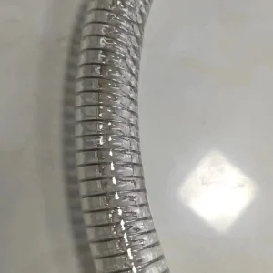 PVC Steel Wire Reinforced Hose Inner Diameter 20 Mm Wall Thickness 3 mm