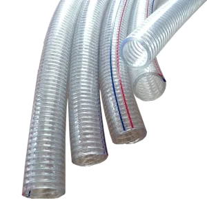 PVC Steel Wire Reinforced Spring Hose Pipe 20mm PVC Flexible Reinforced Hose