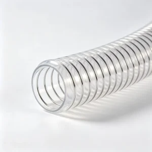 PVC Steel Wire Reinforced Transparent Flexible Suction Discharge Hose for Water and Oil Negative Pressure Resistant and Durable