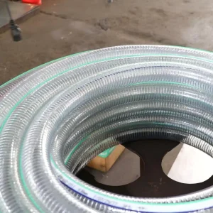 PVC Steel Wire Suction and Discharge Hose 2.5mm Wall Thickness -10C to +65C Working Temperature
