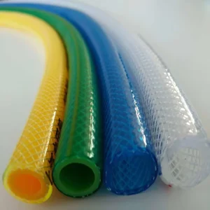 PVC Transparent Reinforced Hose Braided Fiber 3 Layer Heavy Duty High Pressure UV Resistant for Garden Irrigation Car Washing