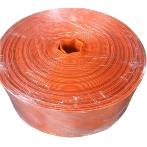 PVC Tube Hose 20 Inch Orange Lay Flat Water Hose PVC Lay Flat Irrigation Hose