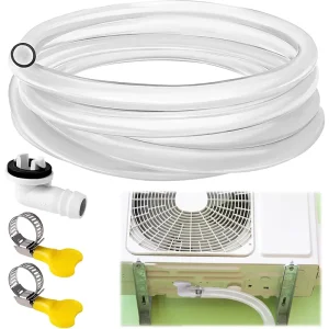PVC Vinyl Silicone Water Fuel Air Drainage Line Kit Plastic Transparent AC Air Conditioner HVAC Drain Hose Tube Tubing Pipe