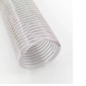 PVC and 304 Stainless Steel Wire Braided Durable Transparent Flexible Hose for High Pressure Fluid Systems