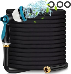 PVC and 800D Polyester Garden Hose Reel ANSI Standard Flexible with Telescopic Handle 3/4” 25ft-100ft Sizes