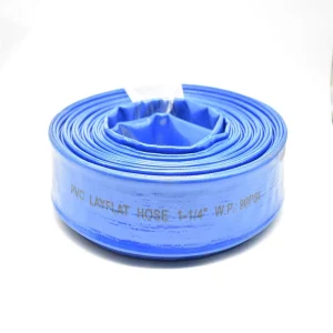 PVC water discharge layflat hose tubing pipe flexible lay flat irrigation agricultural water hose