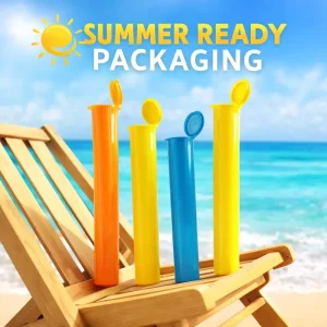 Packaging Pop Top Tube Container Child Resistant Proof 116mm Opaque Plastic PP Tubes for Rolling Paper Packaging
