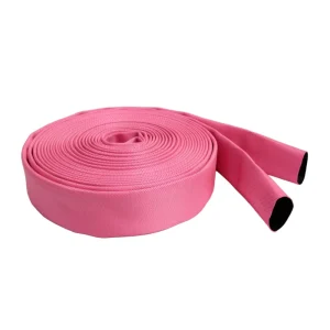 Pink 15bar 2inch Fire Hose with PVC Liner for Fire Fighting and Water Discharge