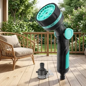 Plants Lawns Watering Car Pet Washing Outdoor Garden Irrigation Manual Garden Hose Spray Gun Adjustable High Pressure Nozzle