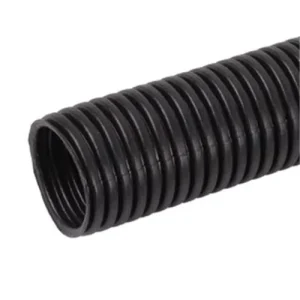 Plastic 10 100m Fire Resistant Black PE PP Corrugated Pipe Flexible Electrical Cable Protection Hose 30C