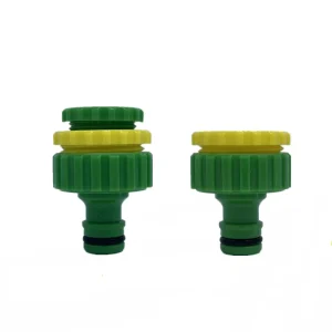 Plastic 3/4″ & 1″ Faucet Tap Adapter Threaded Tap Connector ABS Garden Water Hose Connector