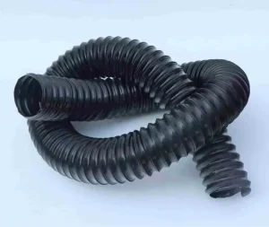 Plastic Black Pu Steel Wire Hose Polyurethane for Industrial Vacuum Cleaner Printing Machine Rubber Hose Air Duct