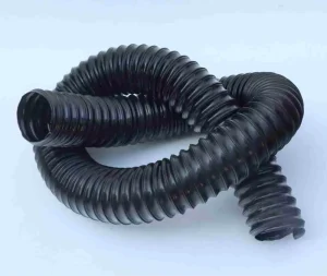 Plastic Black Pu Steel Wire Hose Polyurethane for Industrial Vacuum Cleaner Printing Machine Rubber Hose Air Duct
