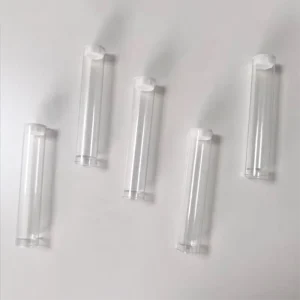 Plastic Clear PVC Tube Transparent PC Storage Empty 0.5ml 1ml Cartridges Tube With Caps