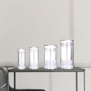 Plastic Deodorant Stick Container Transparent 15g 30g Screw Cap Empty Tube for Cosmetic Packaging Face Mask