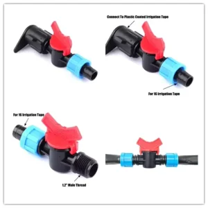 Plastic Eco Friendly 16mm Drip Irrigation Pipe Fittings for Drip Irrigation Systems