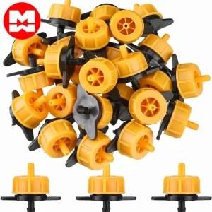 Plastic Irrigation Tubing Dripper Emitters System Drip Tip Constant Flow Heads Parts for Garden Watering 2L H