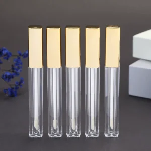Plastic Lip Gloss Tube 3ml Empty Cosmetic Tube With Brush