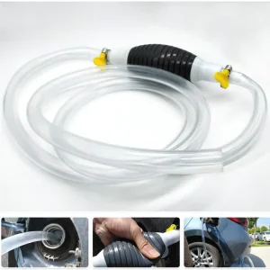 Plastic Manual Fuel Pump 10LMin High Flow Hand Car Gasoline Diesel Transfer Pump for Motorcycle Home Marine Use Emergency Tools
