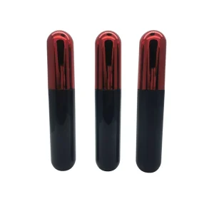 Plastic Mascara Tube 20ml Red Cap Black Base UV Surface Cosmetic Packaging Material Customizable Logo Empty Tube Model 103
