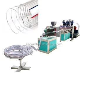 Plastic PVC Steel Wire Reinforced PVC Soft Hose Pipe Extrusion Line PVC Suction Making Machine