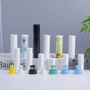 Plastic Tablet Tube Desiccant Cap PP Vitamin Medicine Bottle Vitamin Effervescent Tablets Hot Stamping Model PP 515