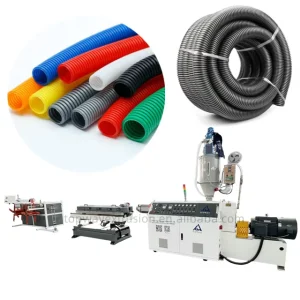 Plastic Threading Wire Corrugated Electric Wire Hose Making Machine Flexible Single Wall Shisha Pipe Production Line