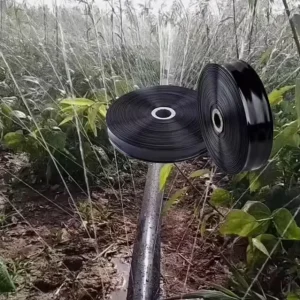 Plastic Watering Flat Rain Spray PE Micro Irrigation Hose
