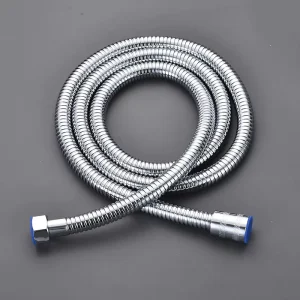 Plated Stainless Steel Shower Hose for Bathroom Modern and Simple Design DN15 1.5m Max Operating Temperature 90C