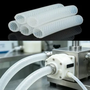 Platinum Cured High Pressure Tasteless 20mm Clear Flexible Braided Rubber Silicone Tubing Hose Suppliers